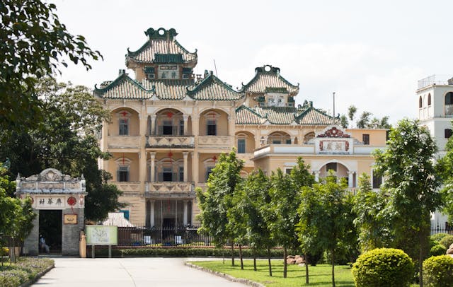 建於明朝的開平碉樓，是廣東境內唯一世界文化遺產。（Shutterstock）