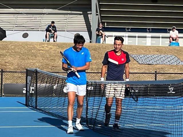 NSW Open Challenger Sydney 、比賽前、Coleman 與 Hijikata 合照。