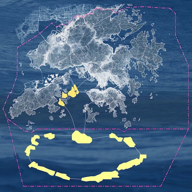 東大嶼加海上飛地產出的土地規模可應付香港長遠可持續發展的土地需求。