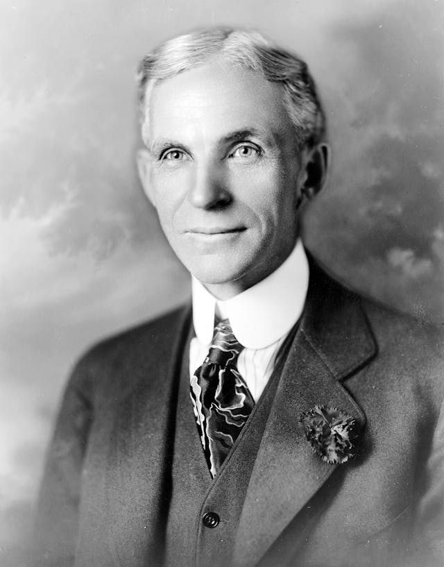 亨利&middot;福特（Henry Ford）1903年創立了世界聞名的福特汽車公司。（Wikimedia Commons）