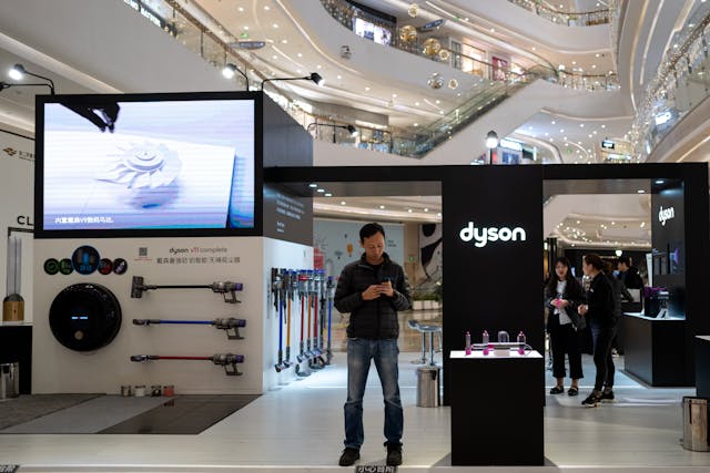 外國品牌戴森（Dyson）憑藉着其創新的形象和在中國的良好聲譽，已經在中國市場上獨樹一幟，與本土品牌不相伯仲。（Shutterstock）