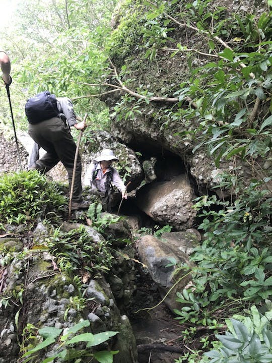 圖十四、沿路怪石嶙峋。