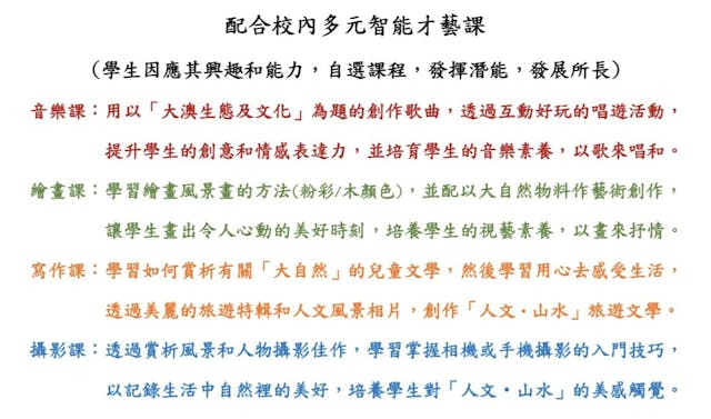 把學習專家引進學校，促進學生全人發展，發揮潛能，發展所長。