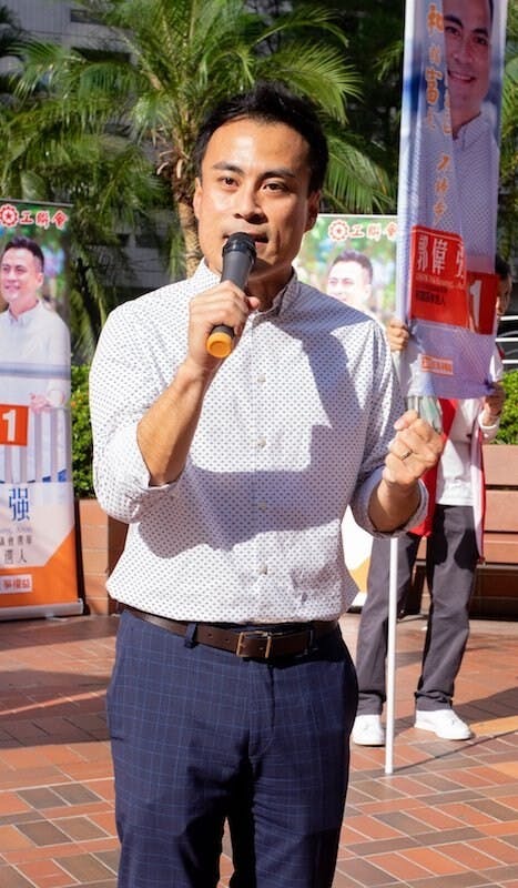 郭偉强成為唯一一位當選區議員的工聯會立法會議員。（郭偉强Facebook）