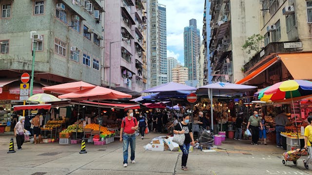 金華街街市。（作者提供圖片）