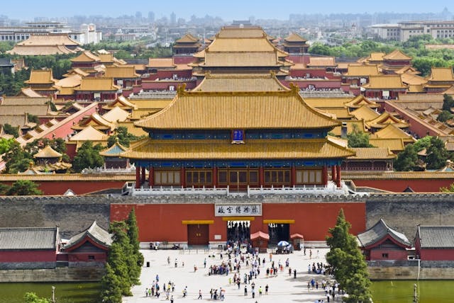 北京的故宮博物院，保留了明清兩代的宮殿建築。（Shutterstock）