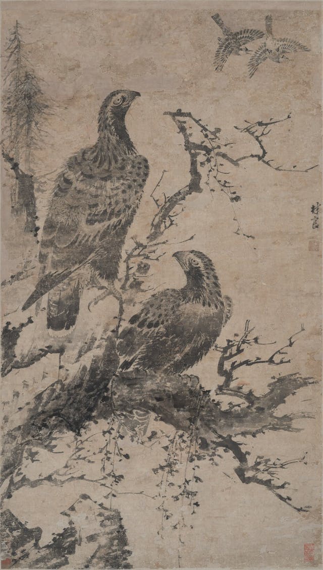 林良作品《雙鷹》