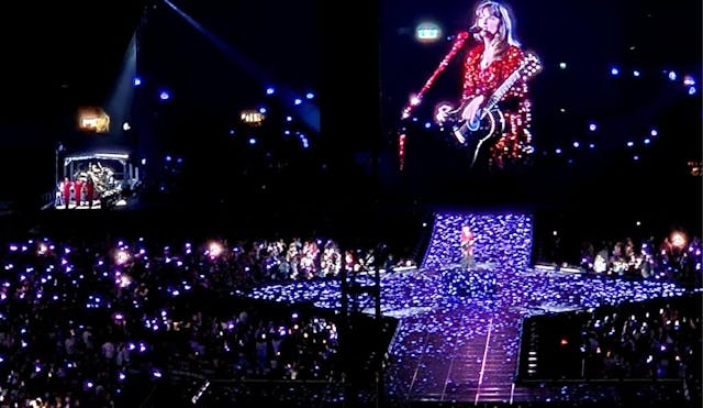 Taylor Swift到澳洲墨爾本MCG（墨爾本板球場），是去誦唱她的Lyrics，自己創作出來的歌曲。