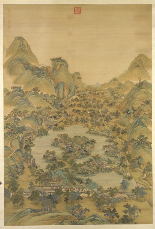 避暑山莊圖軸 冷枚（約1662 &ndash; 1742）