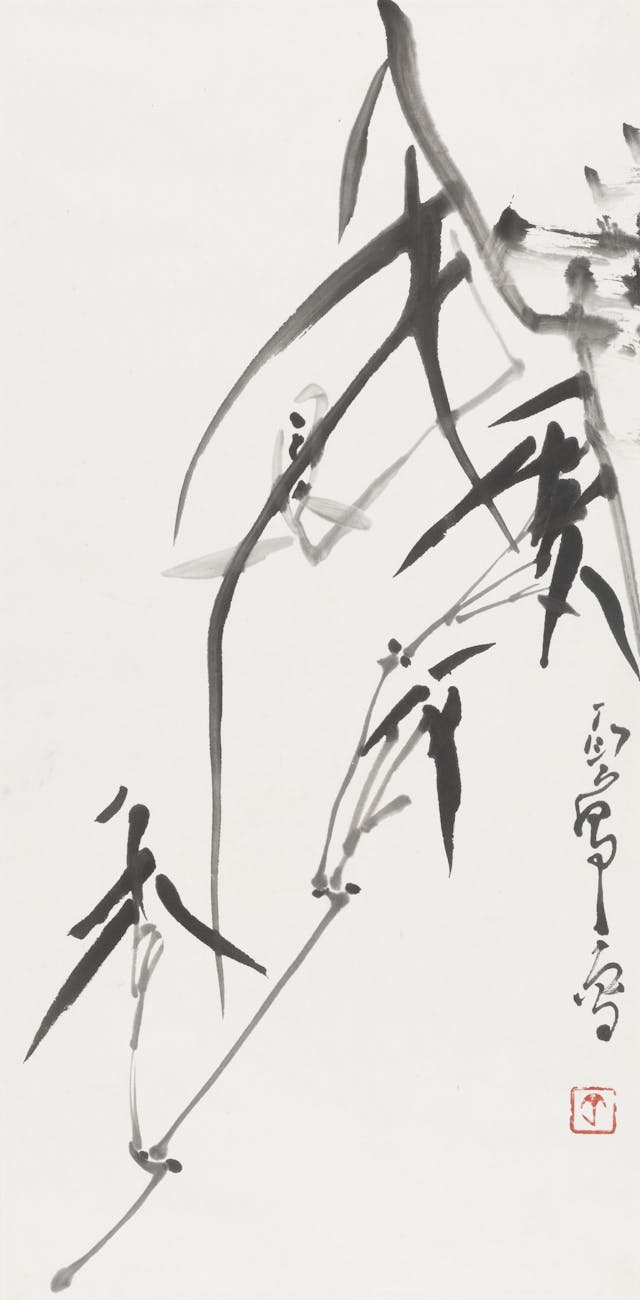 《蘭竹四屏》之三