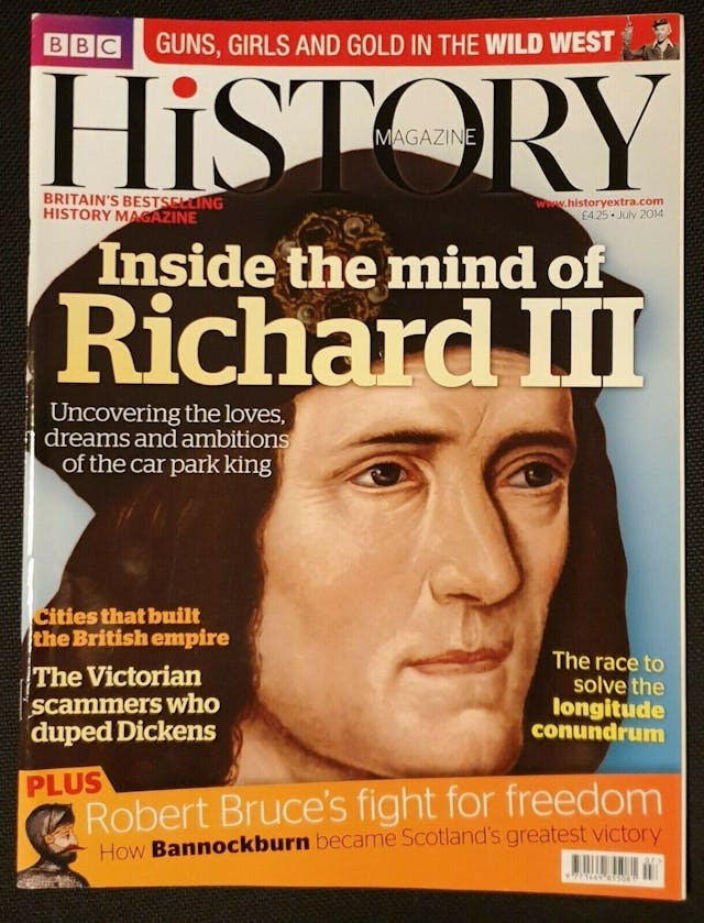 BBC出版的月刊&lt;I&gt;History Magazine&lt;/I&gt;。