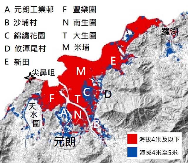 圖示香港的濕地緩衝帶。（作者網誌圖片）