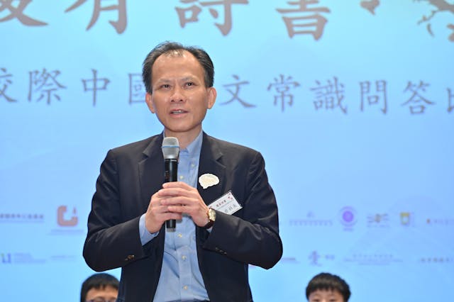 文灼非社長表示，寄語學生「搏盡無悔」。