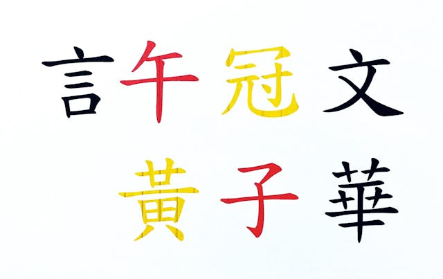 黃子華和許冠文的名字分析。（作者提供）