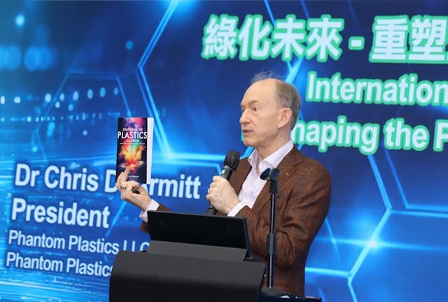 國際知名材料科學權威，兼Phantom Plastics LLC 創辦人 Dr. Chris DeArmitt以其著作《The Plastics Paradox》為基礎，發表了「塑膠材料的真相及科學驗證的解決方案」的演講。