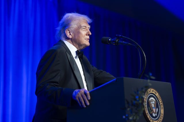 President Donald Trump delivers remarks at the American Cornerstone Institute Founders&rsquo; Dinner, Saturday, September 20, 2025, at Mount Vernon, Virginia. (Official White House Photo by Joyce N. Boghosian)