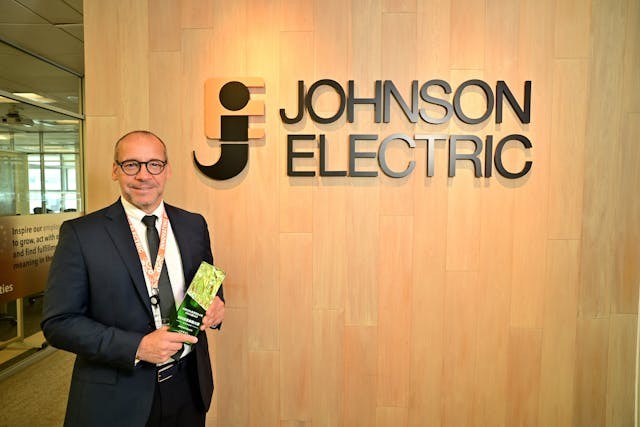 德昌電機大約在疫情後約2022年全面推動可持續發展,當時成立了一個專責的可持續發展部門。(文灼峰攝)