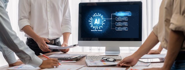 AI&nbsp;不只是技術或工具。它是推動業務變革、轉型，乃至重新定義企業的力量。（Shutterstock）