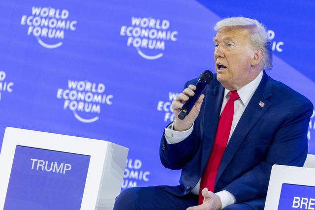 特朗普批評北約盟國參與美國領導的戰爭時表現不力甚至軟弱無能。（World Economic Forum）