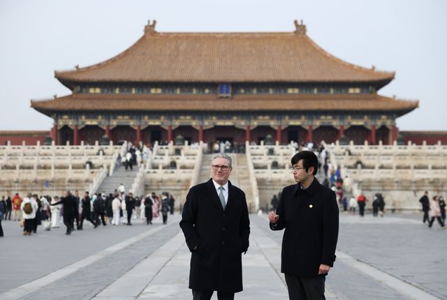 29/01/2026. Beijing, China. Prime Minister Keir Starmer visits the Forbidden City. Picture by Simon Dawson / No 10 Downing Street