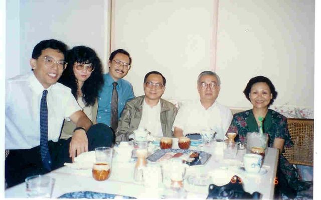 1989年陳耀南教授訪問台灣。（整理者提供）