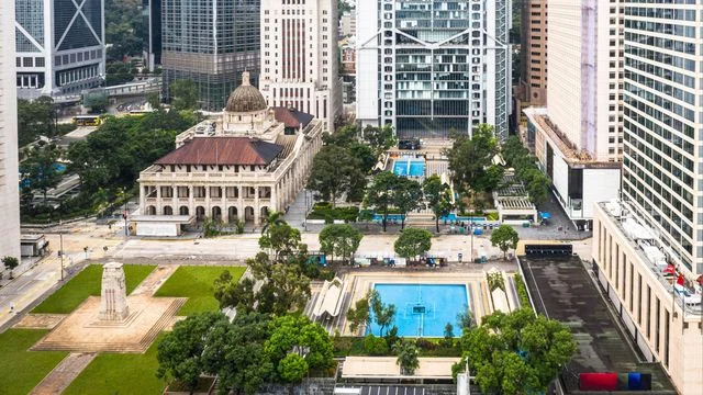 皇后像廣場沿革與風水