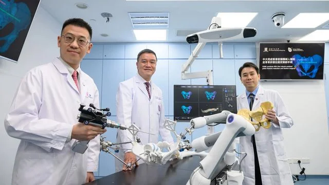 中大完成港首例機械人輔助盆骨骨折微創手術