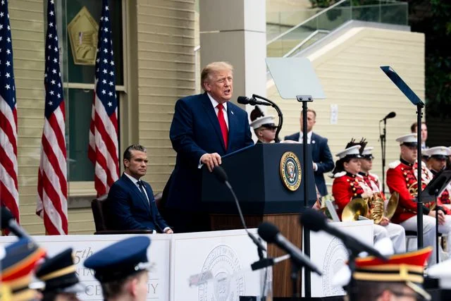 President Donald J. Trump and First Lady Melania Trump attend a ceremony at the Pentagon in observance of the 25th anniversary of the 9/11 terror attacks, Friday, September 11, 2026. (Official White House Photo by Andrea Hanks)