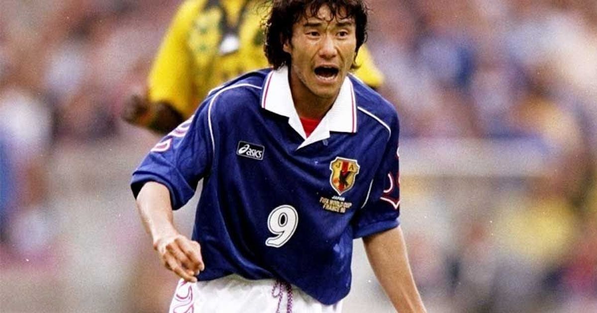 【９８W杯当時物モデル】中山雅史 ＃９ 日本代表 １９９８（H）アシックス 98W杯当時物モデル】中山雅史 ＃9 日本代表 1998（H