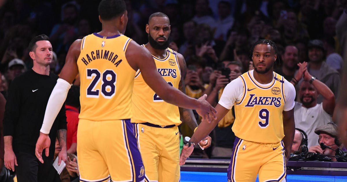 NBA》「父子同台」的紀錄之夜LeBron James首度助湖人搶開幕勝利- NBA - 籃球| 運動視界Sports Vision