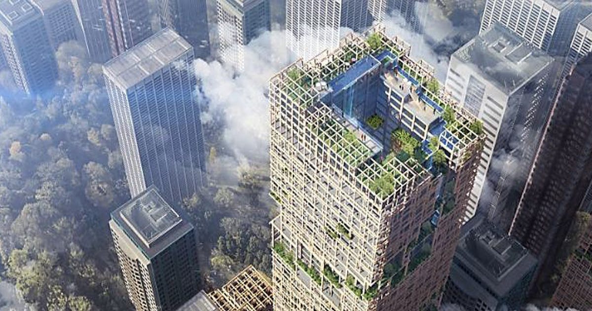 不可思議的木製摩天大樓，預計2041年完工#酒店(133284) - Cool3c