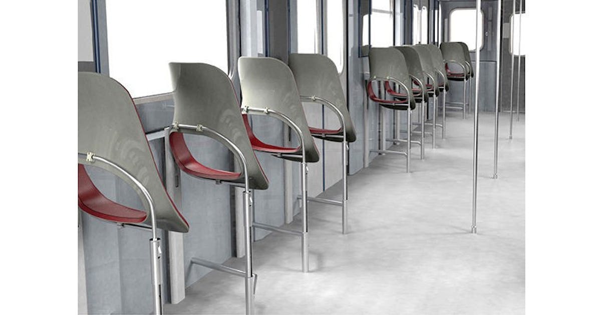 半站式座椅 Opla Seat，讓公車空間變大了！ #創意設計 (93971) - Cool3c