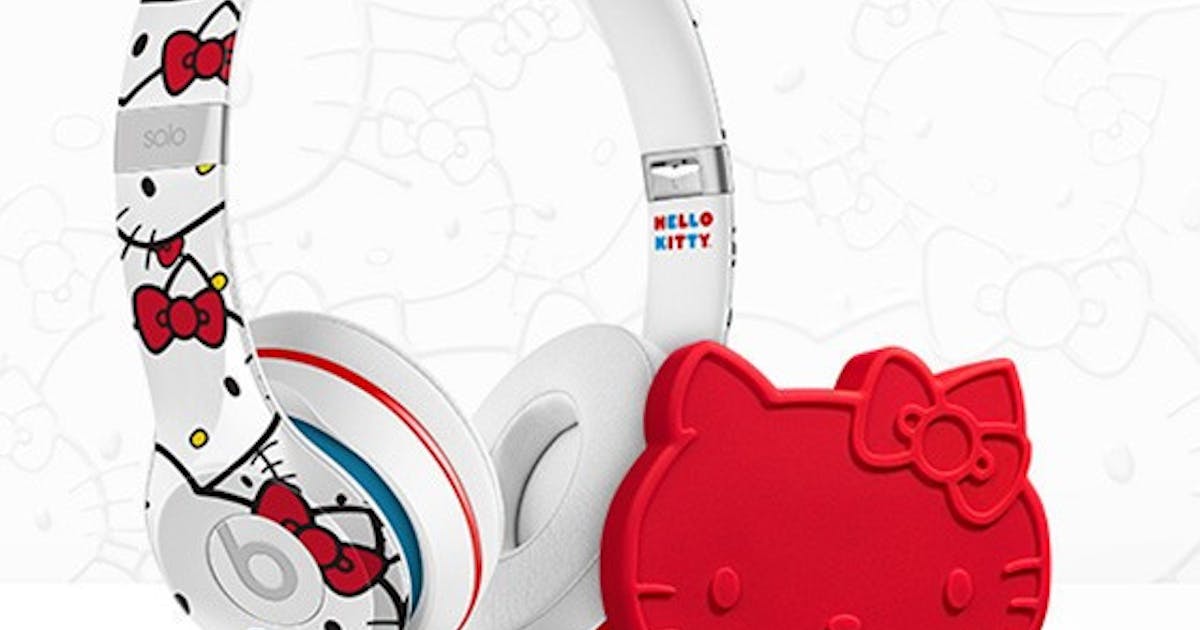 可愛甜美與潮流嘻哈的混搭， Hello Kitty 聯名款Beats 耳機Solo 2