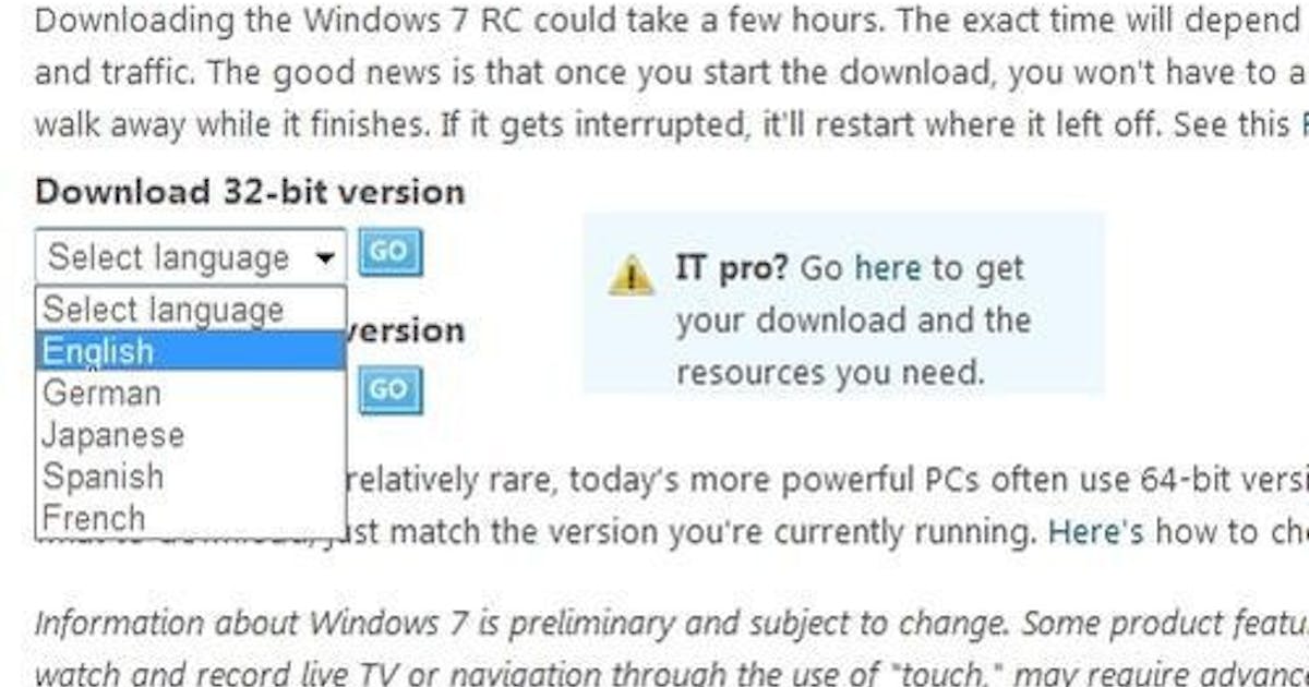 [新新聞]Windows 7 RC已開放下載，並可免費使用一年！（新增32bit序號） #免費下載 (7917) - Cool3c
