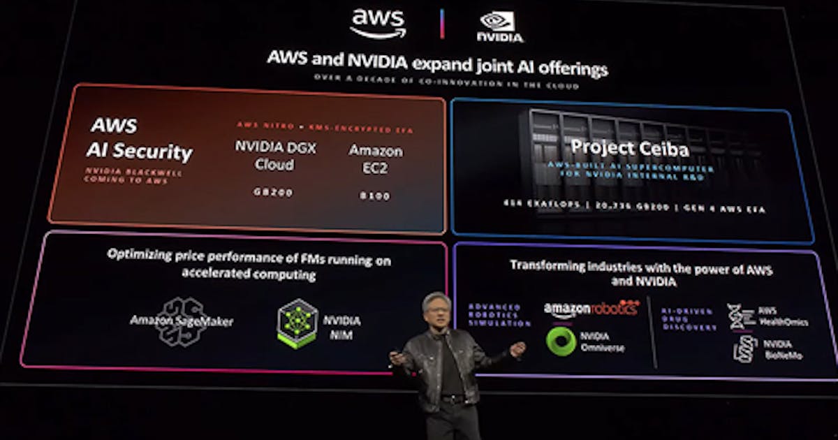 NvidiaとAWSは、世界最速のGPU駆動型AIスーパーコンピューターのデザインを促進するために協力しています！ ProjectCeiba -TNLニュースレンズキーコメントネットワーク