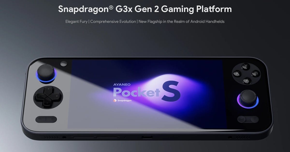 AYANEO將在4月份推出高通Snapdragon G3x Gen 2平台的Pocket S掌機