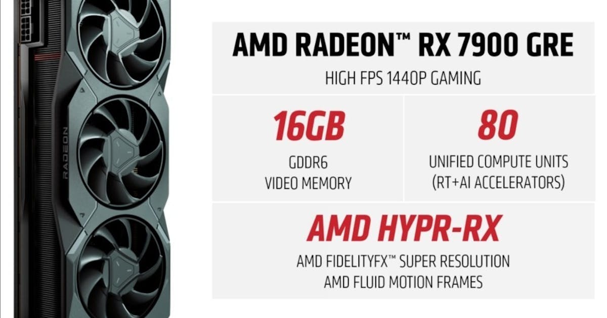 AMD Radeon RX 7900 GRE 顯示卡全球開賣 原本僅在中國銷售 (210640) - Cool3c