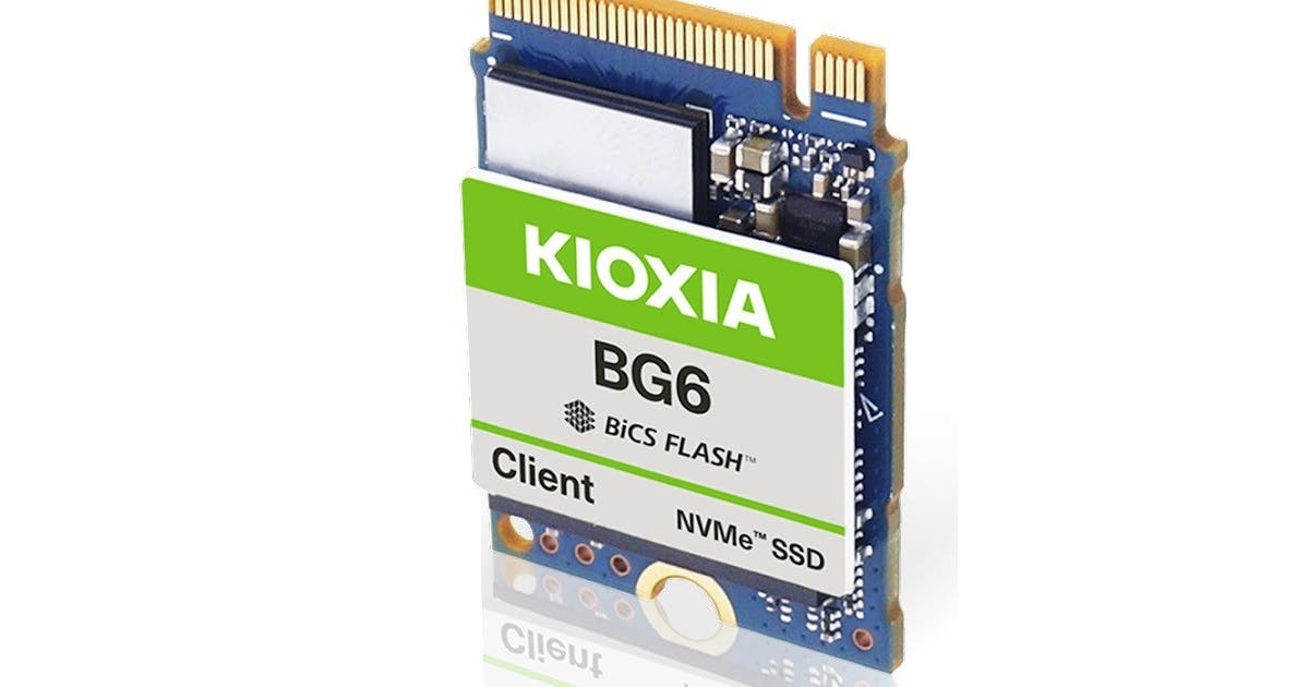 KIOXIA 公布新一代M.2 2230 形式消費級PCIe Gen 4 SSD BG6 系列，最大