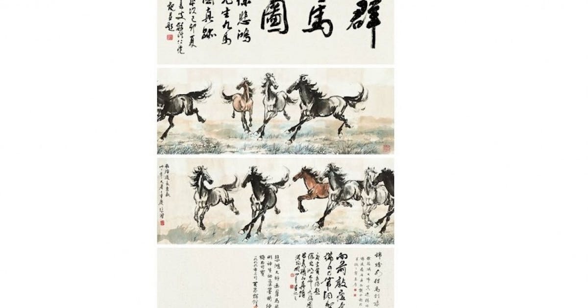 悲鴻 馬 lk-040-