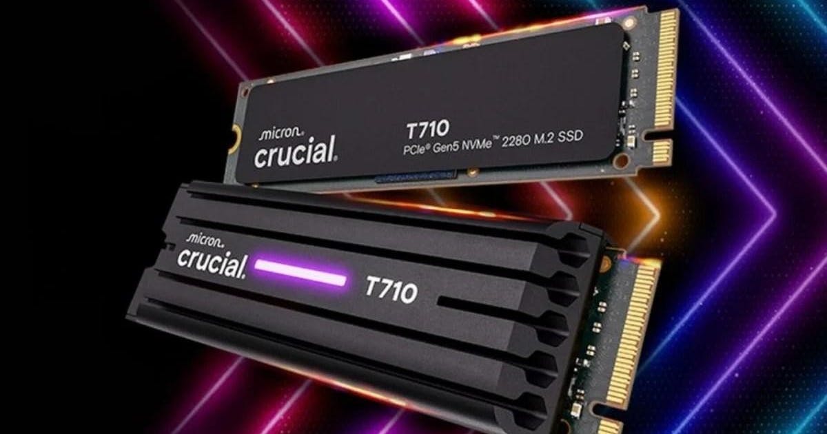 Computex 2025：美光Crucial 品牌推出PCIe Gen5 SSD T710 更新X10 外接