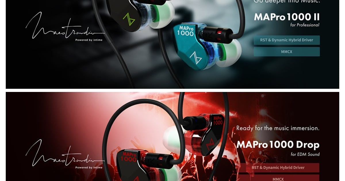 Maestraudio推出焊料升級的MAPro1000 II入耳監聽耳機以及鎖定電子音樂