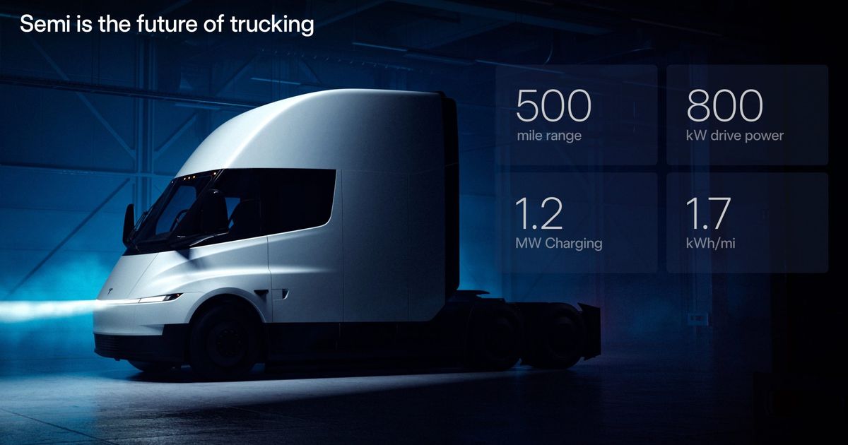 Tesla Semi 量產時程轉趨明朗，雙車型規格首度完整揭露