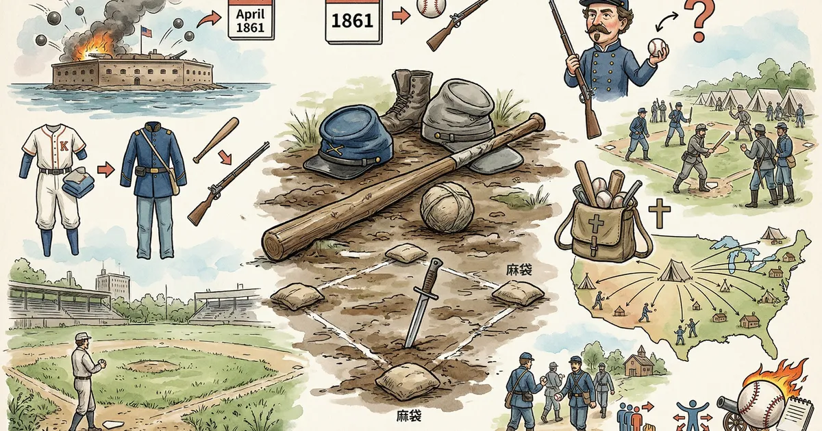 棒球文明誌 1861:當球場消失之後—戰爭如何讓棒球傳遍全美國 - 棒球 | 運動視界 Sports Vision