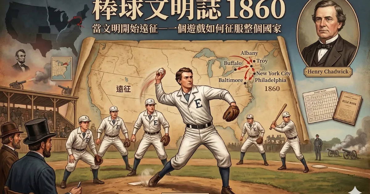 棒球文明誌 1860:當文明開始遠征—一個遊戲如何征服整個國家 - 棒球 | 運動視界 Sports Vision