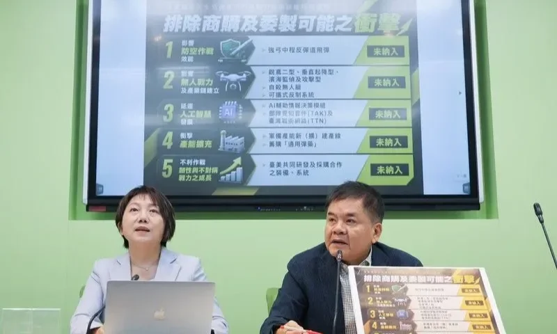 綠：軍購預算砍4700億引發美台信任危機，學者憂缺口轉列公務預算將產生「排擠效應」