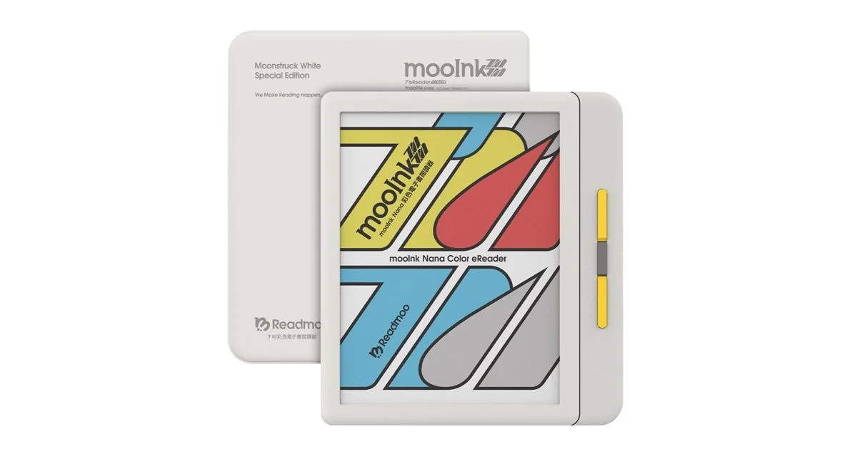 讀墨彩色電子書閱讀器Mooink Nana特價8538元7吋螢幕、純白色外殼