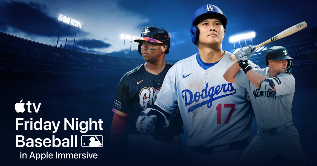 MLB《週五棒球夜》首度「沉浸式直播」,台灣 Apple Vision Pro 使用者看得到